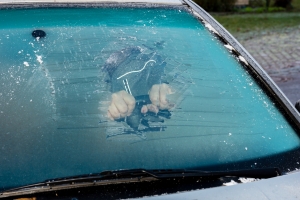 Eingefrorenes Auto